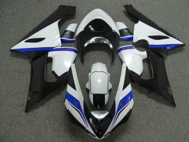 Blue White and Black 05-06 ZX6R Motorcycle Fairing