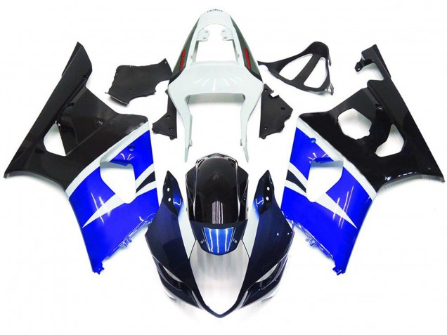 Blue and Gloss Black Custom Style 03-04 GSXR 1000 Motorcycle Fairing Blue and Gloss Black Custom Style 03-04 GSXR 1000 Motorcycle Fairing