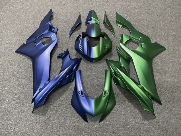 Blue and Green Split 17-21 R6 Motorcycle Fairing Blue and Green Split 17-21 R6 Motorcycle Fairing