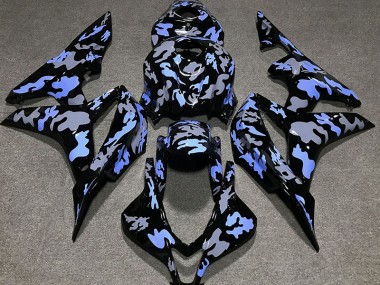Blue and Grey Camouflage 07-08 CBR600RR Motorcycle Fairing