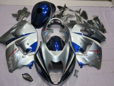 Blue and Silver 97-07 GSXR 1300 Hayabusa Motorcycle Fairing