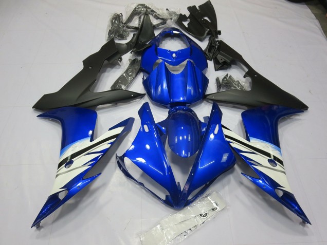 Blue and White 04-06 R1 Motorcycle Fairing