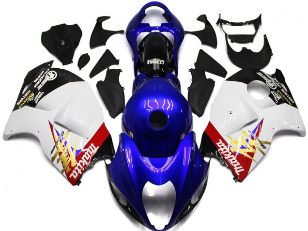Blue and White Custom Logo 97-07 GSXR 1300 Hayabusa Motorcycle Fairing Blue and White Custom Logo 97-07 GSXR 1300 Hayabusa Motorcycle Fairing