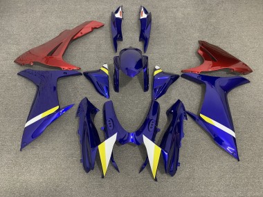 Blue with Red Lowers 11-24 GSXR 600-750 Motorcycle Fairing