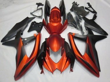 Burnt Matte Orange 08-10 GSXR 600-750 Motorcycle Fairing