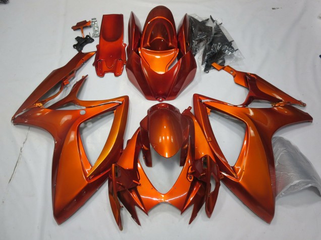 Burnt Orange 06-07 GSXR 600-750 Motorcycle Fairing Burnt Orange 06-07 GSXR 600-750 Motorcycle Fairing
