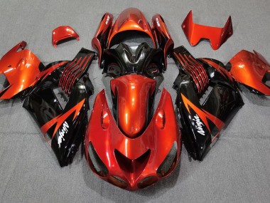 Burnt Orange Black 06-11 ZX14R Motorcycle Fairing