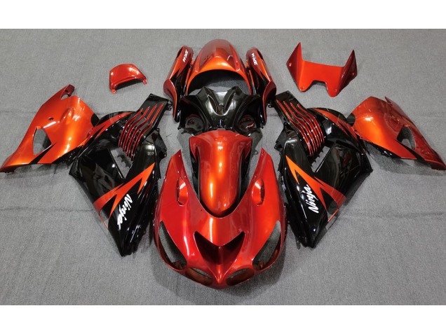 Burnt Orange Black 06-11 ZX14R Motorcycle Fairing