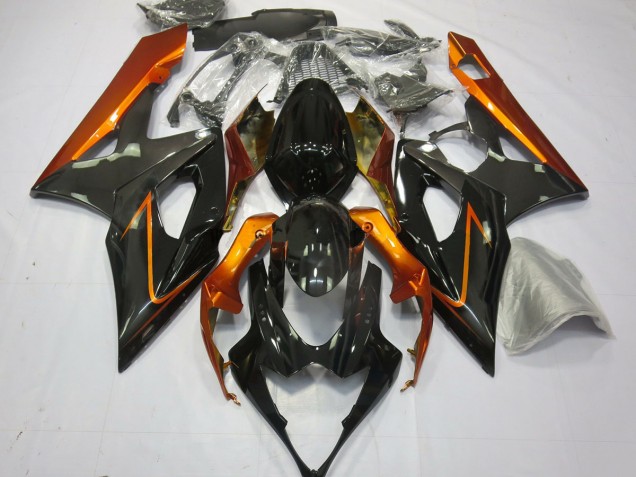 Burnt Orange and Black 05-06 GSXR 1000 Motorcycle Fairing Burnt Orange and Black 05-06 GSXR 1000 Motorcycle Fairing