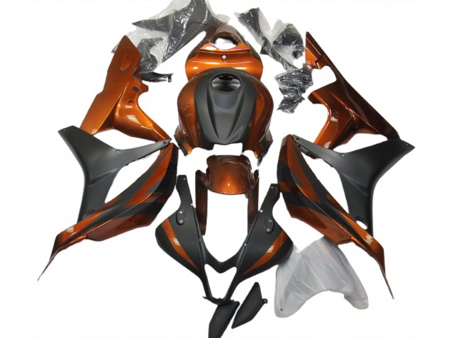 Burnt Orange and Matte Black 07-08 CBR600RR Motorcycle Fairing