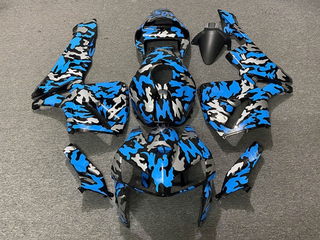 Camo & BLUE 05-06 CBR600RR Motorcycle Fairing Camo & BLUE 05-06 CBR600RR Motorcycle Fairing