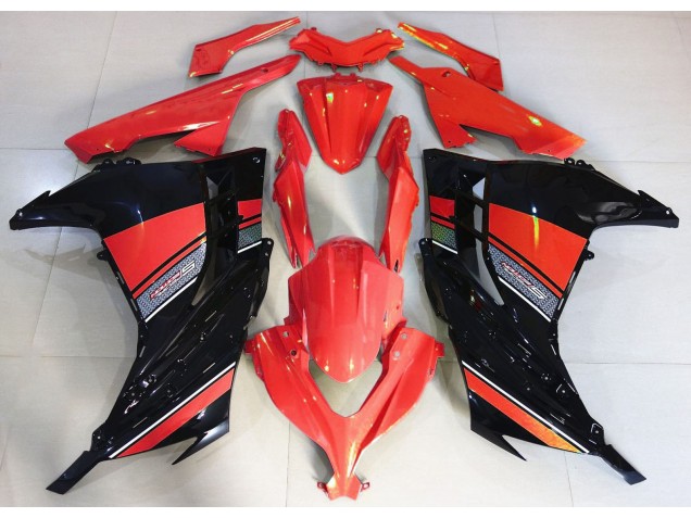 Candy Red and Black 13-18 Ninja 300 Motorcycle Fairing
