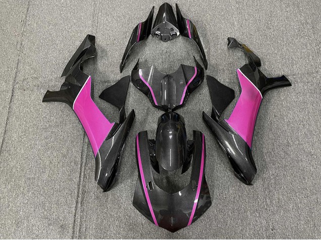 Carbon Fiber & Pink 15-19 R1 Motorcycle Fairing Carbon Fiber & Pink 15-19 R1 Motorcycle Fairing
