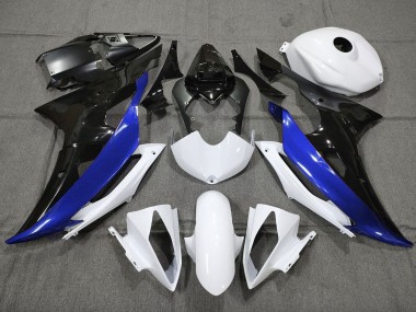 Custom Blue Black and White 08-16 R6 Motorcycle Fairing