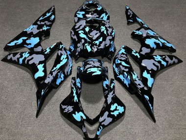 Custom Camo Blue 07-08 CBR600RR Motorcycle Fairing