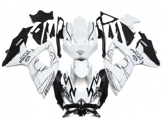 Custom Corona Special with White 08-10 GSXR 600-750 Motorcycle Fairing