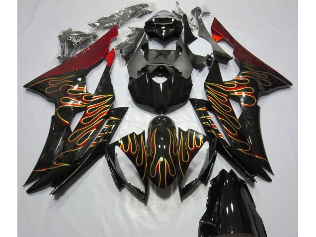 Custom Flame 08-16 R6 Motorcycle Fairing Custom Flame 08-16 R6 Motorcycle Fairing