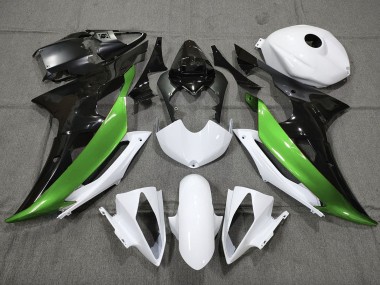 Custom Green Black and White 08-16 R6 Motorcycle Fairing