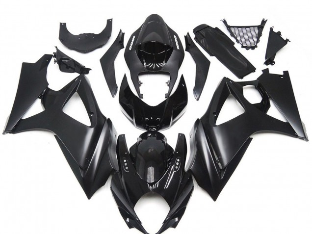 Custom Matte Black Slick 07-08 GSXR 1000 Motorcycle Fairing