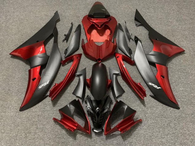Custom OEM Style Red / Black 08-16 R6 Motorcycle Fairing