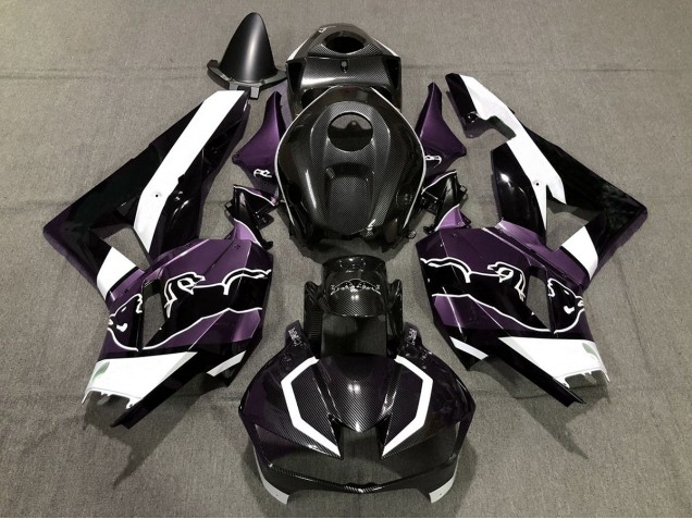 Custom Purple Carbon Bull 13-23 CBR600RR Motorcycle Fairing
