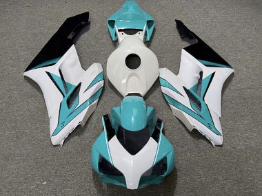 Cyan White and Gloss Black 04-05 CBR1000RR Motorcycle Fairing
