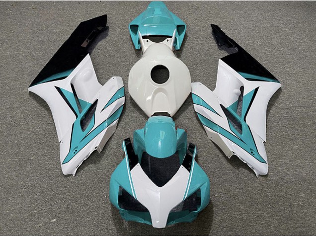 Cyan White and Gloss Black 04-05 CBR1000RR Motorcycle Fairing Cyan White and Gloss Black 04-05 CBR1000RR Motorcycle Fairing