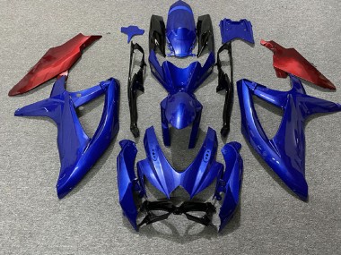 Dark Blue and Red 08-10 GSXR 600-750 Motorcycle Fairing