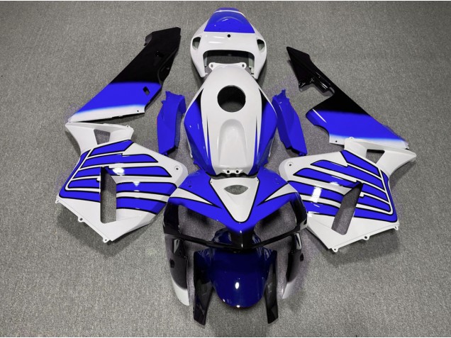 Dark Blue and White Wings 05-06 CBR600RR Motorcycle Fairing
