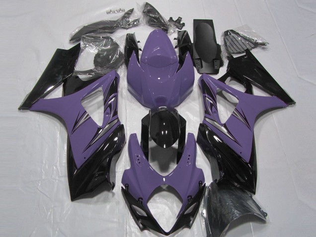 Dark Purple and Black 07-08 GSXR 1000 Motorcycle Fairing Dark Purple and Black 07-08 GSXR 1000 Motorcycle Fairing