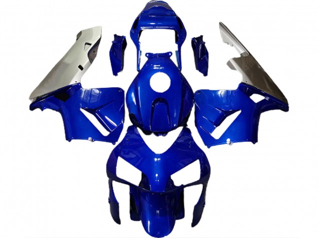 Deep Blue & Silver 03-04 CBR600RR Motorcycle Fairing