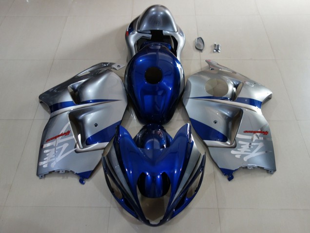 Deep Blue & Silver 97-07 GSXR 1300 Hayabusa Motorcycle Fairing Deep Blue & Silver 97-07 GSXR 1300 Hayabusa Motorcycle Fairing