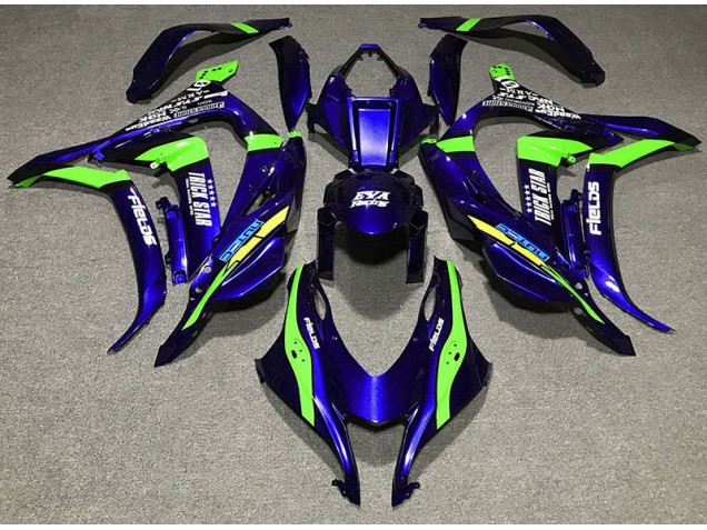 Deep Blue Trickstar 16-19 ZX10R Motorcycle Fairing Deep Blue Trickstar 16-19 ZX10R Motorcycle Fairing