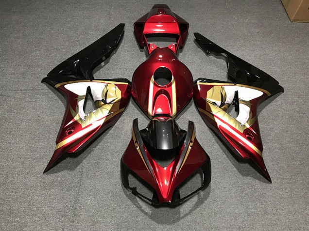 Deep Red & Gold 06-07 CBR1000RR Motorcycle Fairing