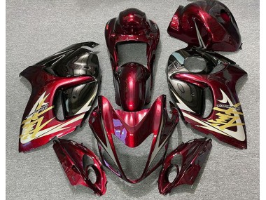 Deep Red & Gold 08-20 GSXR 1300 Hayabusa Motorcycle Fairing