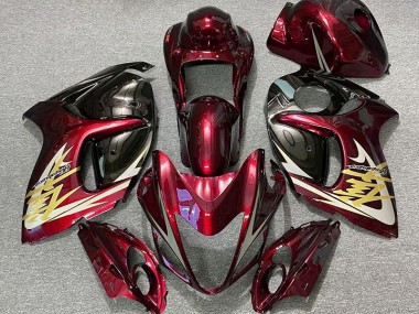 Deep Red & Gold 08-20 GSXR 1300 Hayabusa Motorcycle Fairing