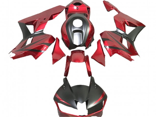Deep Red & Matte Black 13-23 CBR600RR Motorcycle Fairing Deep Red & Matte Black 13-23 CBR600RR Motorcycle Fairing