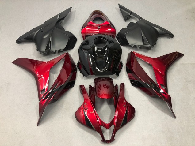 Deep Red with Black 09-12 CBR600RR Motorcycle Fairing