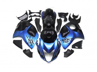 Deep blue with Black Custom 08-20 GSXR 1300 Hayabusa Motorcycle Fairing
