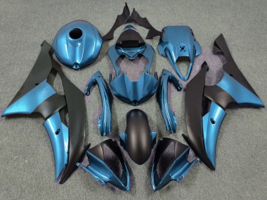 Electric Blue and Matte Black 08-16 R6 Motorcycle Fairing