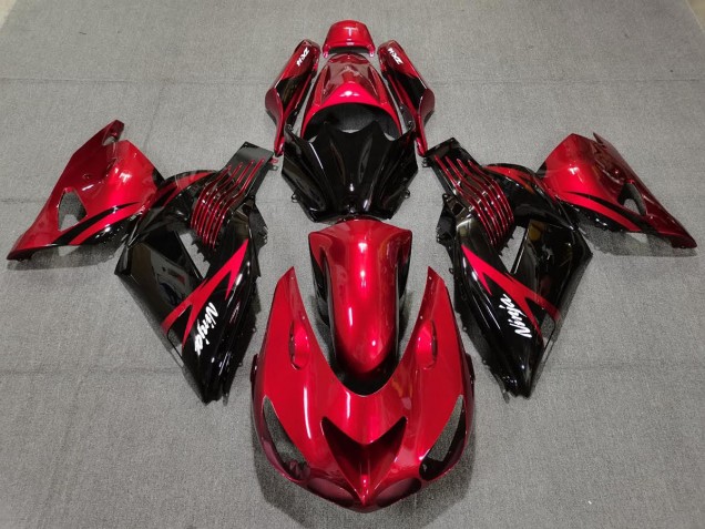 Fire Red and Black 06-11 ZX14R Motorcycle Fairing Fire Red and Black 06-11 ZX14R Motorcycle Fairing