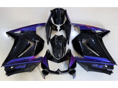 Gloss Black & Blue 08-12 Ninja 250 Motorcycle Fairing