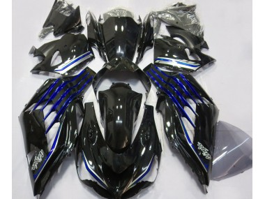 Gloss Black & Blue 12-21 ZX14R Motorcycle Fairing