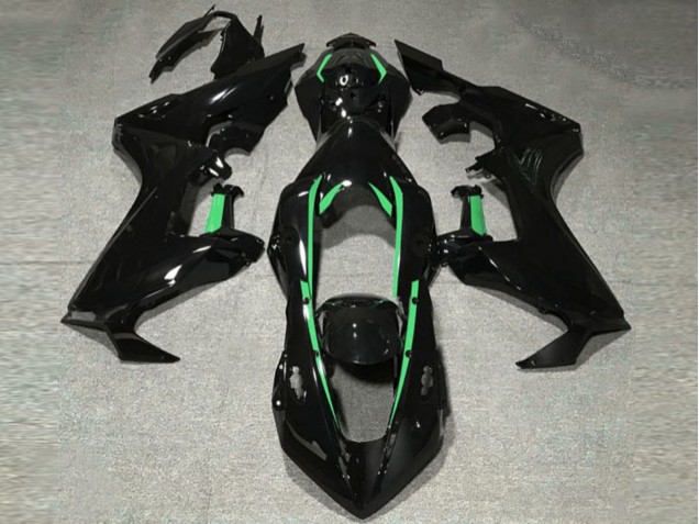 Gloss Black & Forest Green Lining 17-23 CBR1000RR Motorcycle Fairing