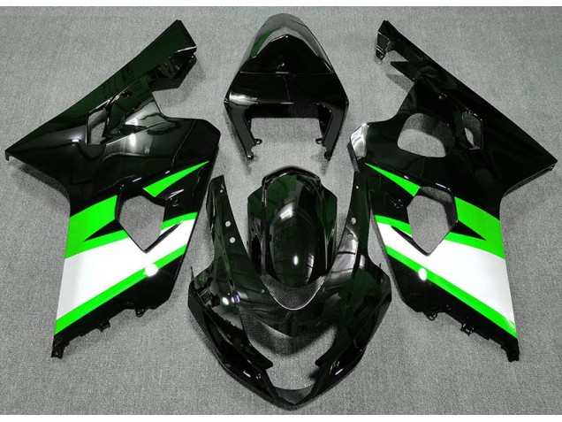 Gloss Black & Green 04-05 GSXR 600-750 Motorcycle Fairing Gloss Black & Green 04-05 GSXR 600-750 Motorcycle Fairing