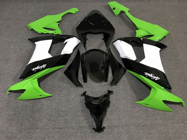 Gloss Black & Green 08-10 ZX10R Motorcycle Fairing