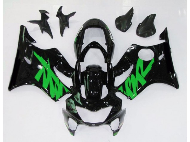 Gloss Black & Green 99-00 CBR600 F4 Motorcycle Fairing