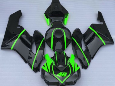 Gloss Black & High Viz Green 04-05 CBR1000RR Motorcycle Fairing
