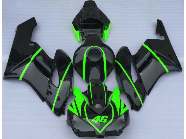 Gloss Black & High Viz Green 04-05 CBR1000RR Motorcycle Fairing Gloss Black & High Viz Green 04-05 CBR1000RR Motorcycle Fairing