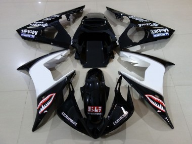 Gloss Black & Logos 06-07 R6 Motorcycle Fairing